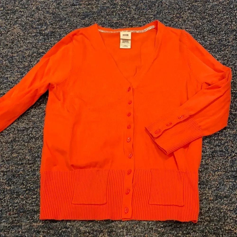 Faded Glory Coral Cardigan Top sz. S
